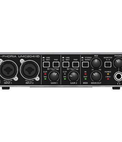 Behringer U-phoria Umc 204hd - Usb 2.0 Audio Interface Soundcard